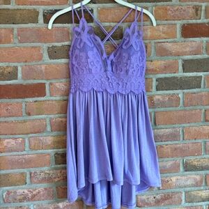 Zenana Outfitters Lavender Lace top/dress